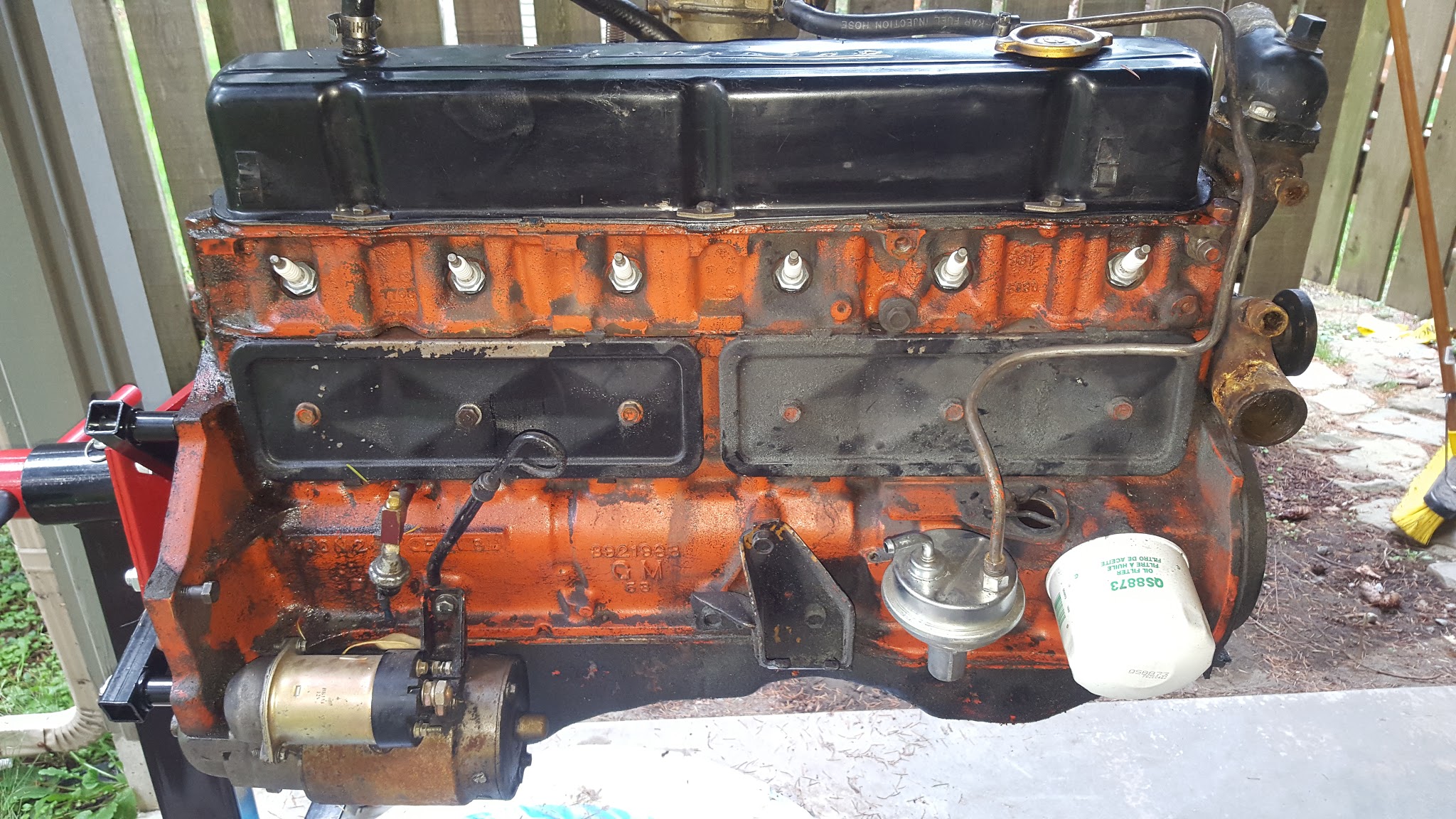 Dirty Chevy 250 on stand