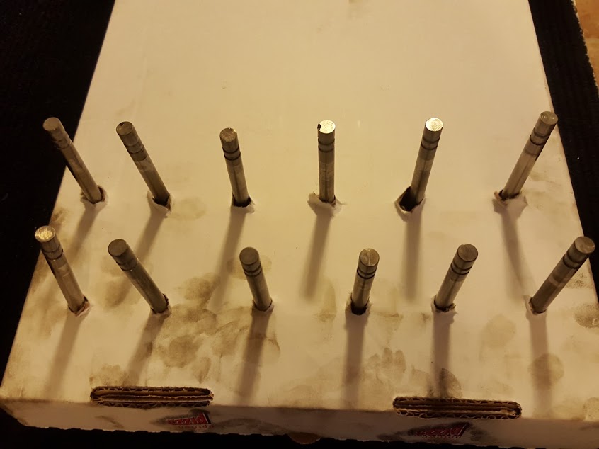 Valve stems in pizza box