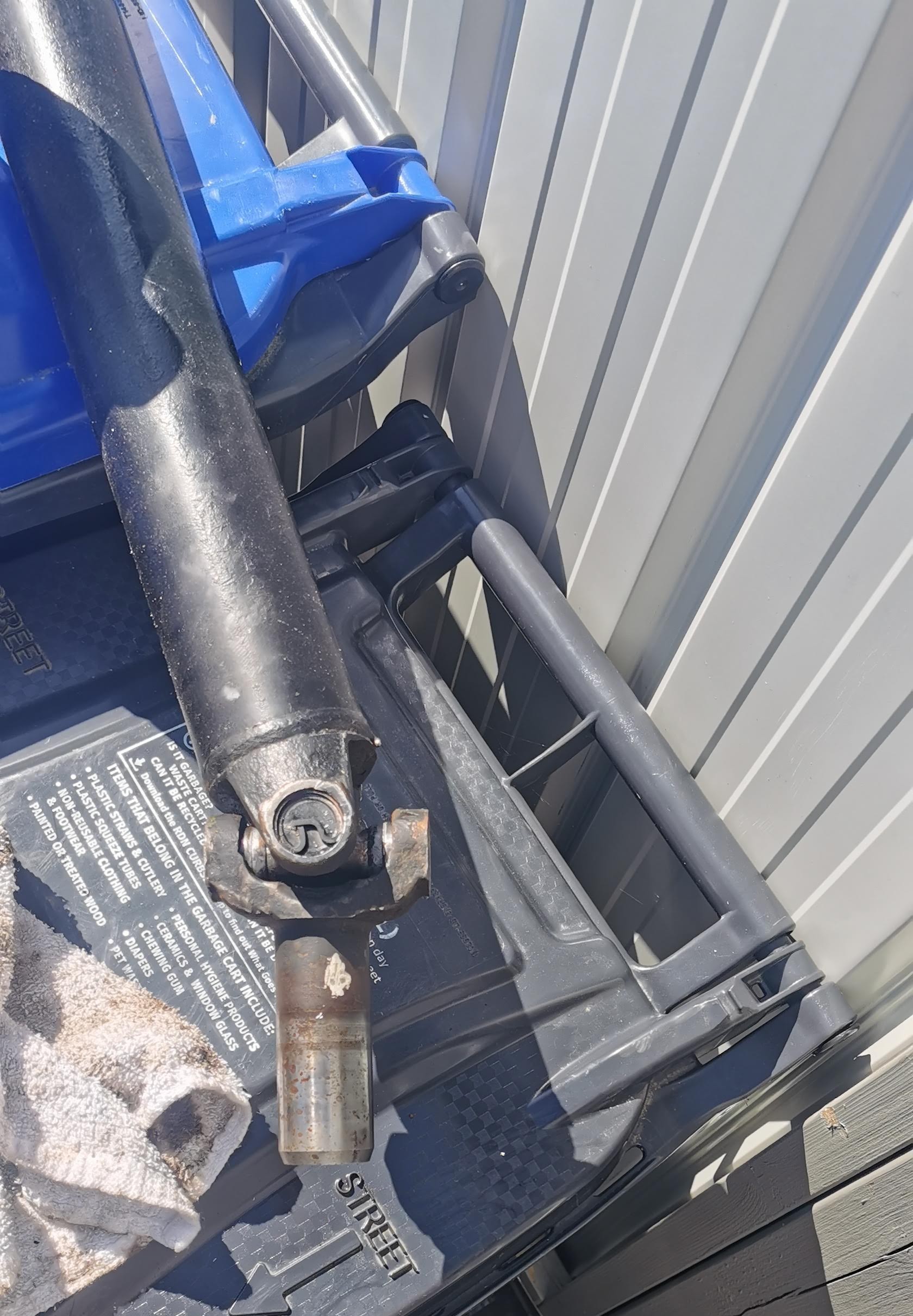 Shortened driveshaft installed