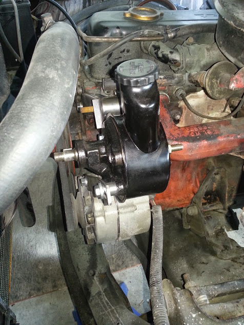 New power steering pump installed