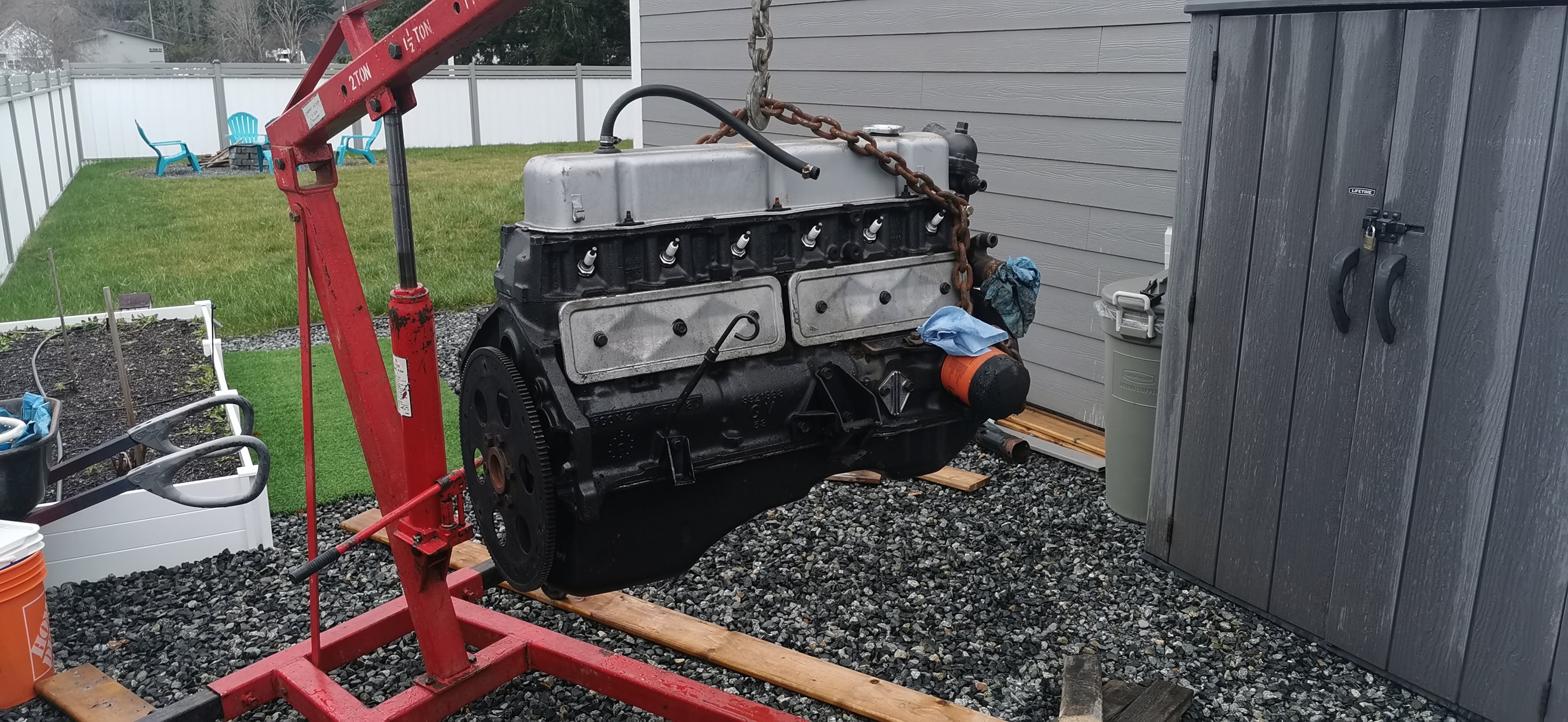 Failed engine removal