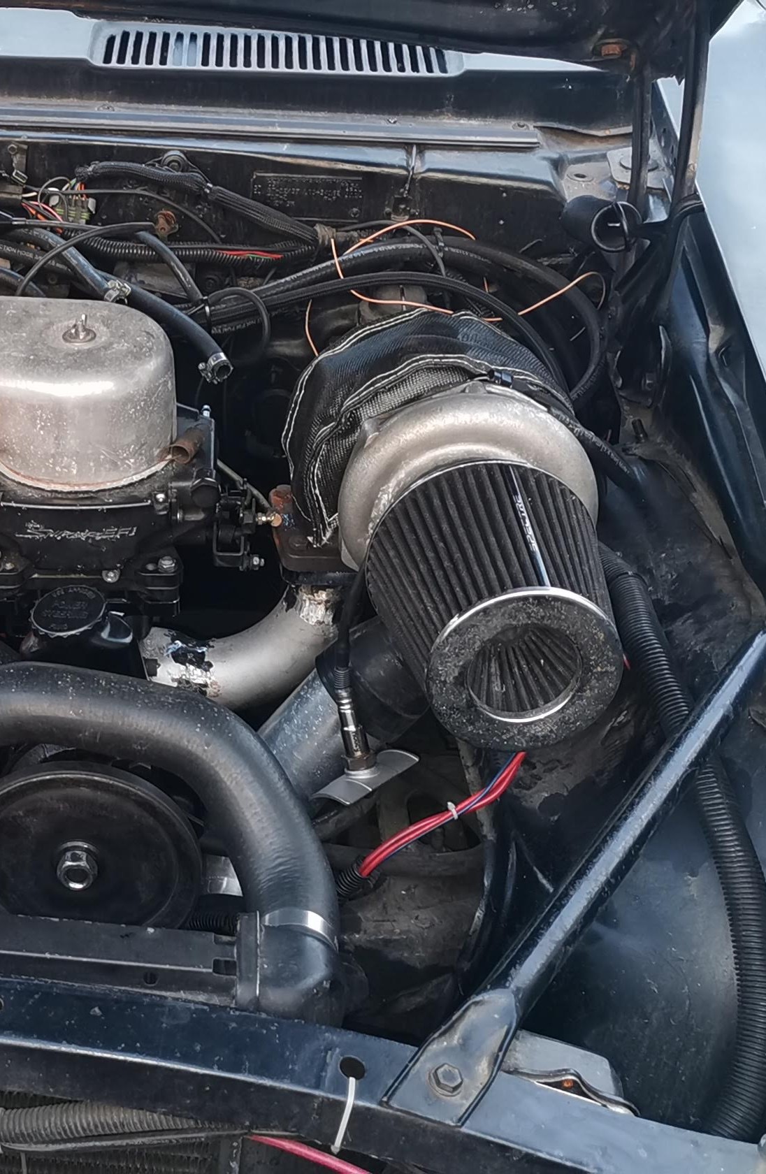 Turbo mockup with uppipe