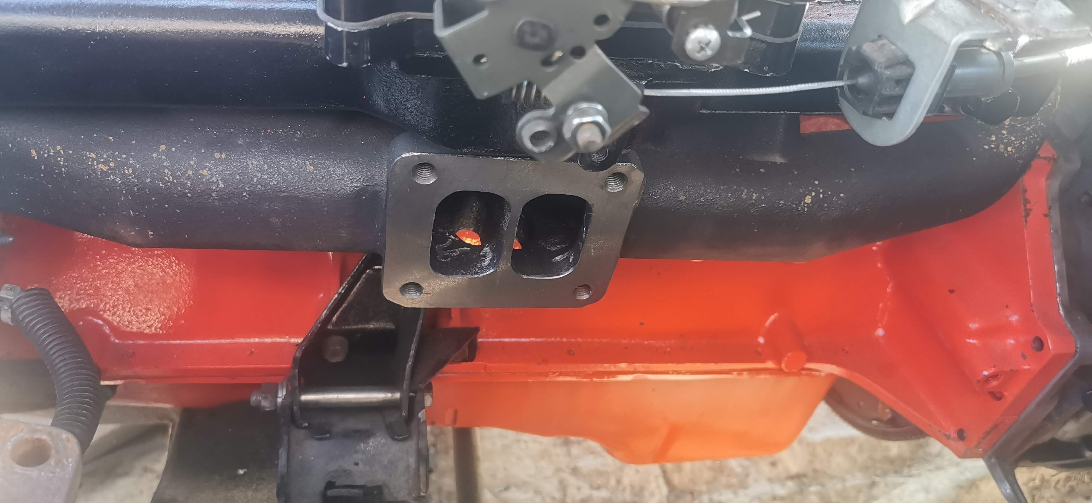 SPA Turbo Manifold installed